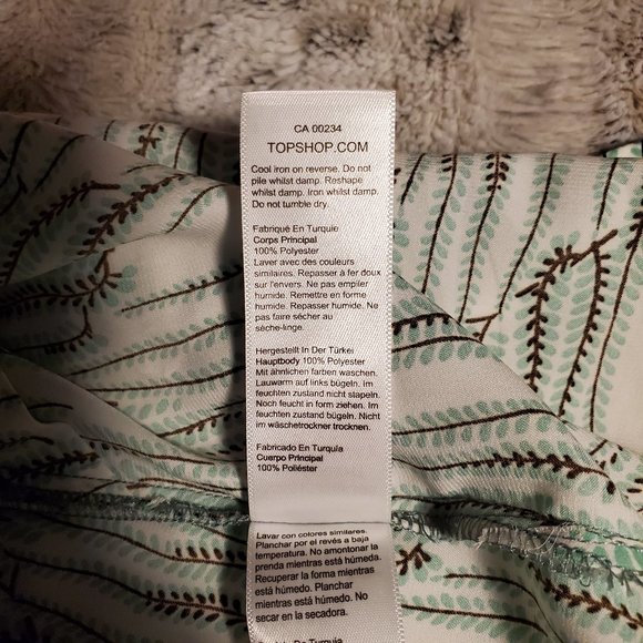 Topshop IDOL Vine Print Cami Size 12 - Picture 6 of 6